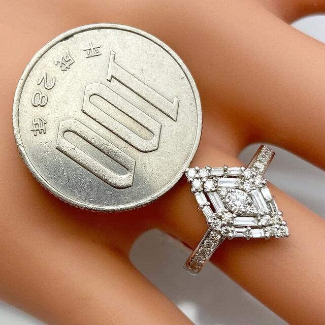 k18WG 天然 ダイヤモンド 0.50ct ダイヤ リング | wellsprings.uk.net