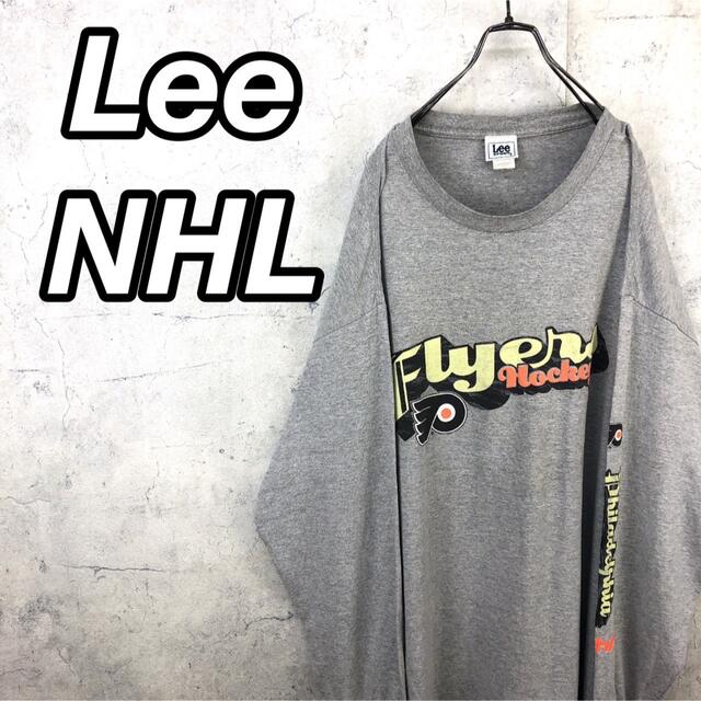 Lee(リー)の希少 90s リー NHL ロンT ビッグプリント ビッグシルエット メンズのトップス(Tシャツ/カットソー(七分/長袖))の商品写真