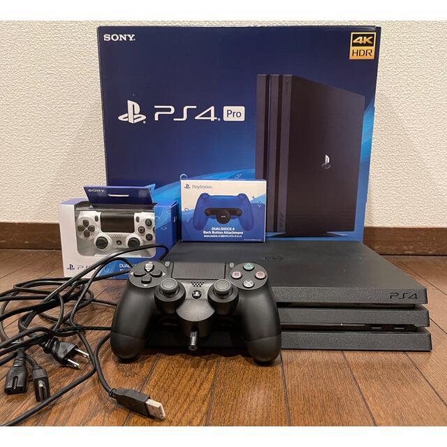 playstation4 pro＋新品コントローラー＋背面ボタンアタッチメント