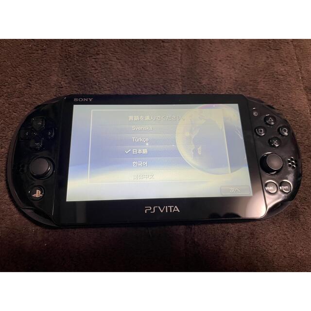 PlayStation Vita(プレイステーションヴィータ)のvita   ブラック　比較的美品　4 エンタメ/ホビーのゲームソフト/ゲーム機本体(携帯用ゲーム機本体)の商品写真