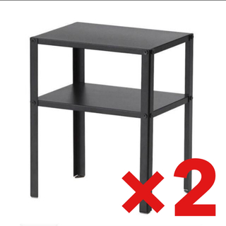新品　IKEA クナレヴィーク ベッドサイドテーブル　ブラック(コーヒーテーブル/サイドテーブル)