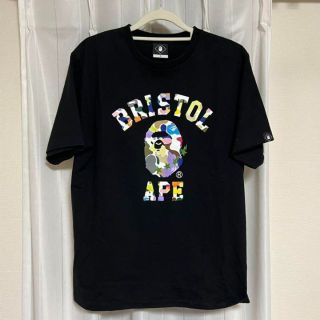 アベイシングエイプ(A BATHING APE)のA BATHING BAPE × FCRB エイプ　ブリストル　コラボ　シャツ(Tシャツ/カットソー(半袖/袖なし))