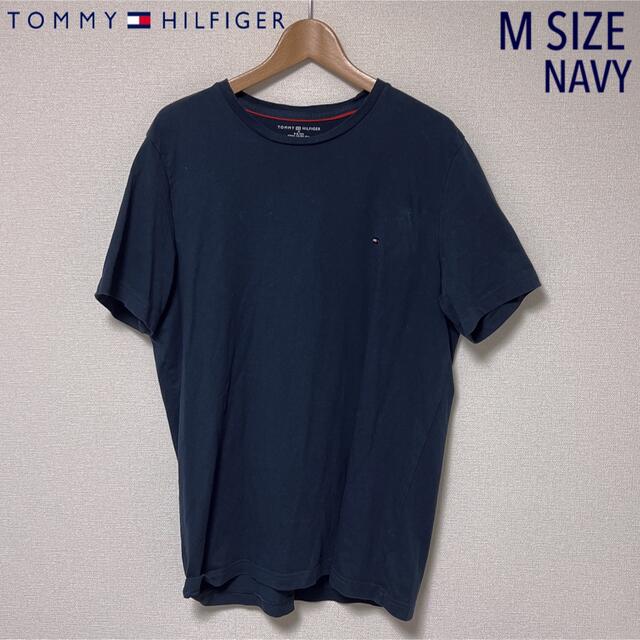 TOMMY HILFIGER(トミーヒルフィガー)のTOMMY HILFIGER men's Tシャツ　 Mサイズ　NAVY  紺色 メンズのトップス(Tシャツ/カットソー(半袖/袖なし))の商品写真