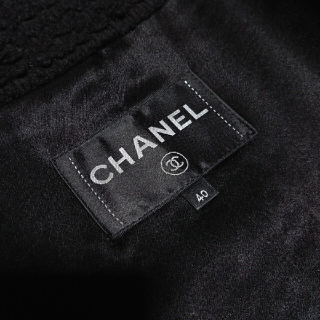 CHANEL(シャネル)のシャネル コート❤️リトルブラック・ツイード❤️CoCoマークボタン❤️ レディースのジャケット/アウター(ロングコート)の商品写真
