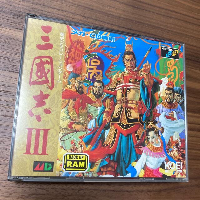 Koei Tecmo Games(コーエーテクモゲームス)の三国志3 メガCD ソフト エンタメ/ホビーのゲームソフト/ゲーム機本体(家庭用ゲームソフト)の商品写真