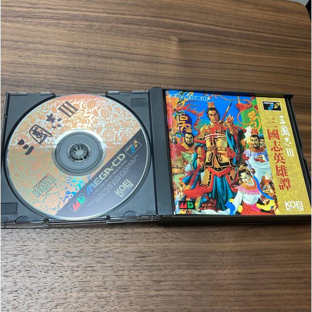 Koei Tecmo Games(コーエーテクモゲームス)の三国志3 メガCD ソフト エンタメ/ホビーのゲームソフト/ゲーム機本体(家庭用ゲームソフト)の商品写真