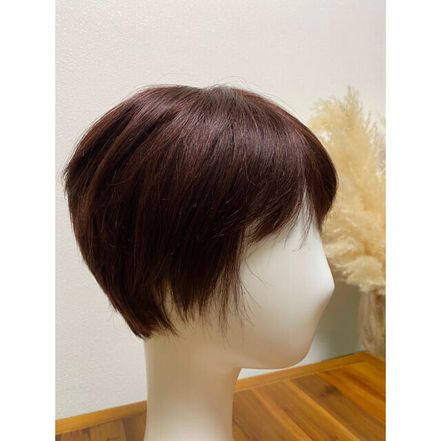 人毛100%】可愛い✨ショートヘアー フルウィッグ - ショートストレート 人毛100%】可愛い✨ショートヘアー フルウィッグ - ショートストレート