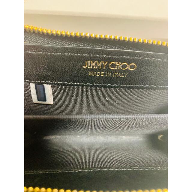 JIMMY CHOO(ジミーチュウ)のJIMMY CHOO スタースタッズ L字 ファスナー コインケース ブラック  メンズのファッション小物(コインケース/小銭入れ)の商品写真