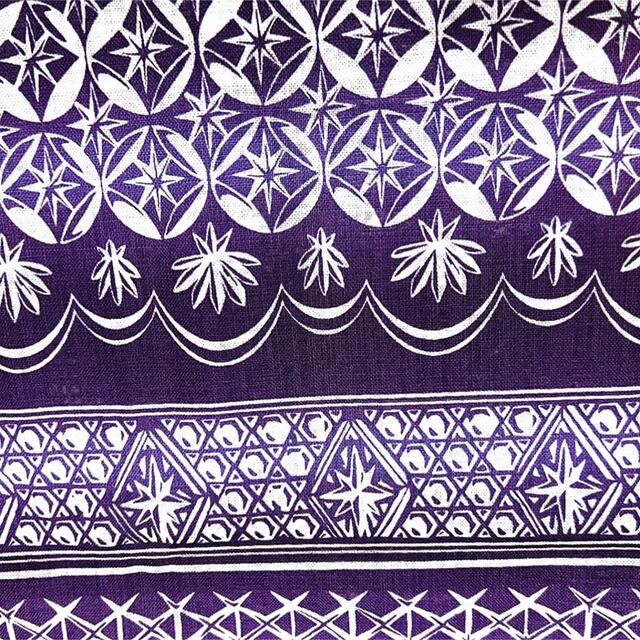 江戸切子 柄 モーリークロス 和柄 生地 コットン 紫 ハンドメイドの素材/材料(生地/糸)の商品写真