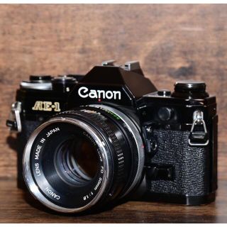 キヤノン(Canon)のフィルムカメラ　CANON AE-1 ブラック　動作品ジャンク(フィルムカメラ)