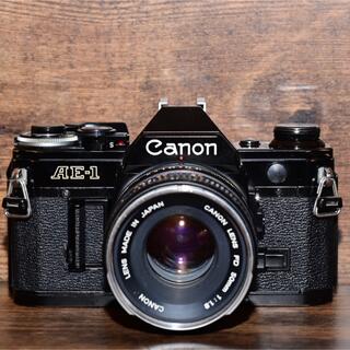 Canon - フィルムカメラ CANON AE-1 ブラック 動作品ジャンクの 