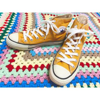 コンバース(CONVERSE)のUSED CONVERSEスニーカー HIGH MUSTARD 23 4(スニーカー)