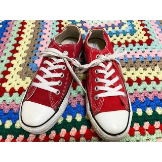 コンバース(CONVERSE)のVintage USA CONVERSE スニーカー LOW RED 24 ５(スニーカー)