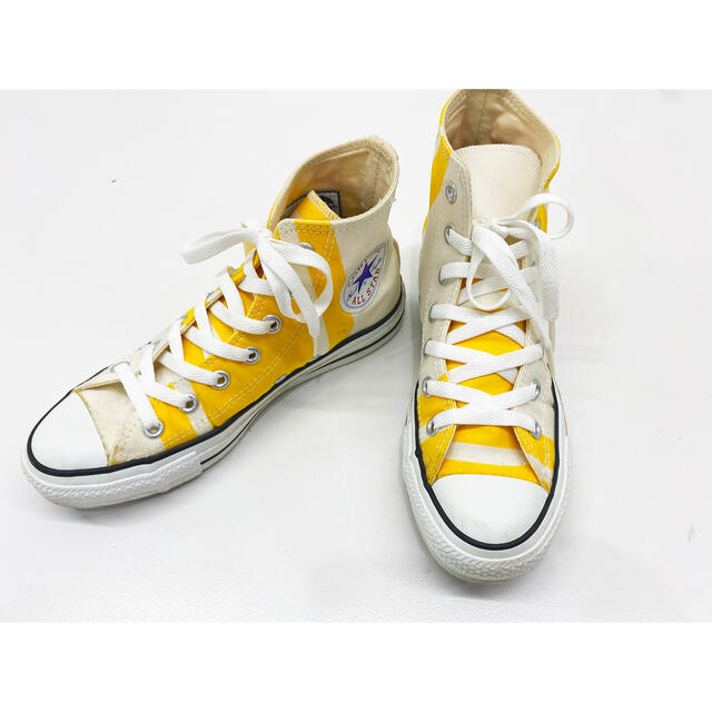 CONVERSE(コンバース)のUSED CONVERSEラインスニーカー HIGH YEL×WHT 23.5  レディースの靴/シューズ(スニーカー)の商品写真