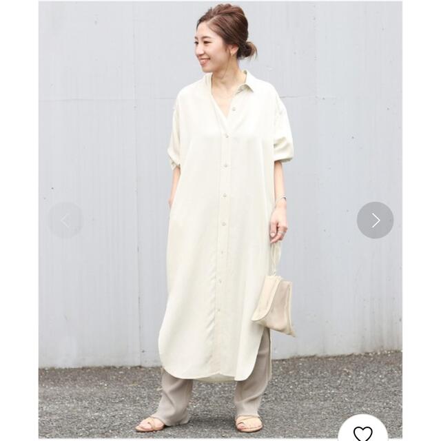 Plage(プラージュ)のPlage soft long シャツ　ナチュラル　38 レディースのワンピース(ロングワンピース/マキシワンピース)の商品写真