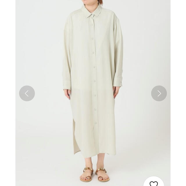 Plage(プラージュ)のPlage soft long シャツ　ナチュラル　38 レディースのワンピース(ロングワンピース/マキシワンピース)の商品写真