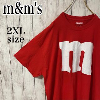 エムアンドエムアンドエムズ(m&m&m's)のM&M'S エムアンドエムズ コスプレ Tシャツ オーバーサイズ 2XL レッド(Tシャツ/カットソー(半袖/袖なし))