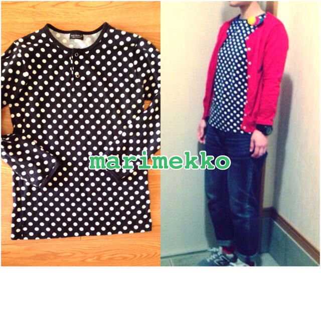 marimekko(マリメッコ)のマリメッコ♡水玉カットソー レディースのトップス(カットソー(長袖/七分))の商品写真