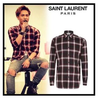 サンローラン(Saint Laurent)の※最終値下げ SAINT LAURENT PARIS 14Wチェックシャツ(シャツ)