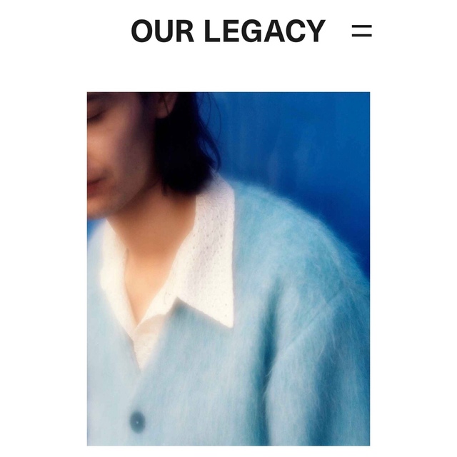 OUR LEGACY CARDIGAN BABY BLUE MOHAIRの通販 by h's shop｜ラクマ