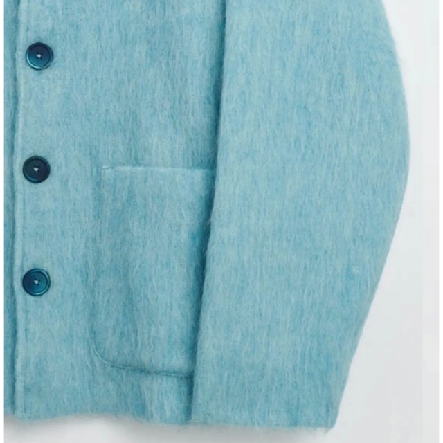 【OUR LEGACY】 CARDIGAN　BABY BLUE MOHAIR メンズのトップス(カーディガン)の商品写真