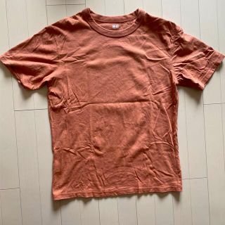 ユニクロ(UNIQLO)の【美品】L サイズ　ユニクロ　Tシャツ　オレンジ(Tシャツ/カットソー(半袖/袖なし))