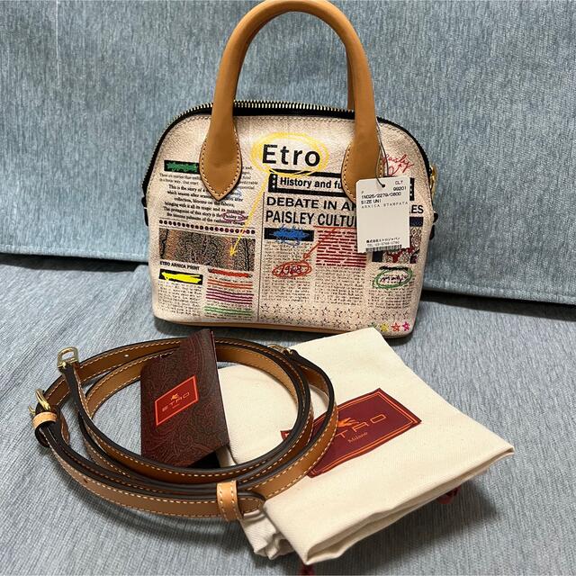 ETRO(エトロ)の最終価格！新品未使用♡タグ付き♡エトロ♡ETRO♡タブロイド柄バッグ レディースのバッグ(ショルダーバッグ)の商品写真