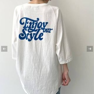 アパルトモンドゥーズィエムクラス(L'Appartement DEUXIEME CLASSE)のL'Appartement【Americana】Print Raglan T(Tシャツ(長袖/七分))