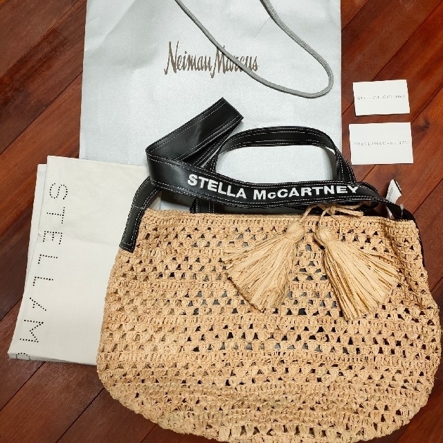 未使用品 Stella McCartney ラフィア トートバッグレディース