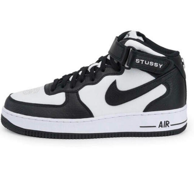 Stussy Nike Air Force 1 Mid white blackメンズ