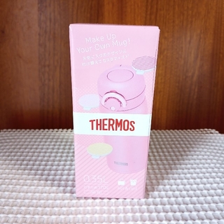 サーモス(THERMOS)の【新品】0.35L ピンク 真空断熱ケータイマグ(水筒)  サーモス(弁当用品)