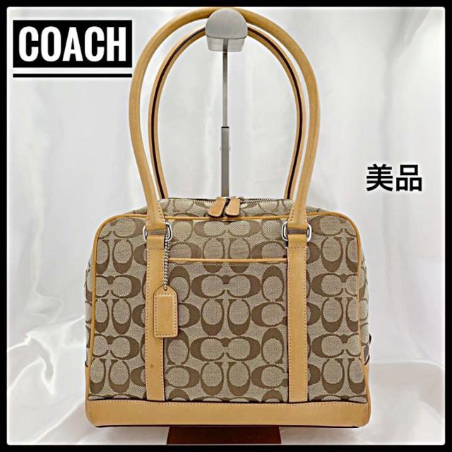 coachバッグCOACH コーチ ハンドバッグ  ショルダーバッグ ブラウン 【美品】