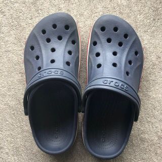 クロックス(crocs)のクロックス　クロックバンド　ネイビー　J3(サンダル)