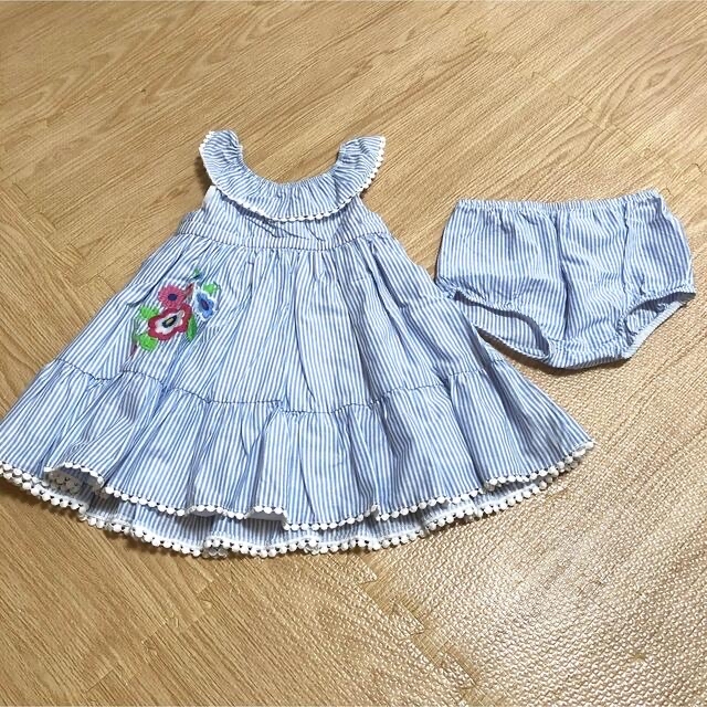 Little Me(リトルミー)の【新品】Littie me ボーダー ワンピース 18M キッズ/ベビー/マタニティのベビー服(~85cm)(ワンピース)の商品写真