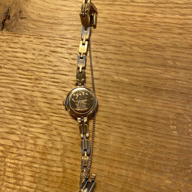 agete(アガット)のagete ラウンドフェイスソーラーウォッチ　YG レディースのファッション小物(腕時計)の商品写真
