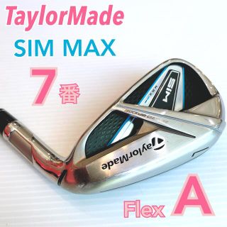 【美品】 レディース テーラーメイド SIM MAX アイアン 7番 単品(クラブ)