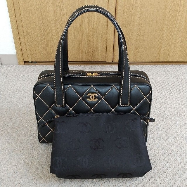 CHANEL(シャネル)のシャネルワイルドステッチボストン☆シャネルボストンバッグ☆シャネルバッグ レディースのバッグ(ハンドバッグ)の商品写真