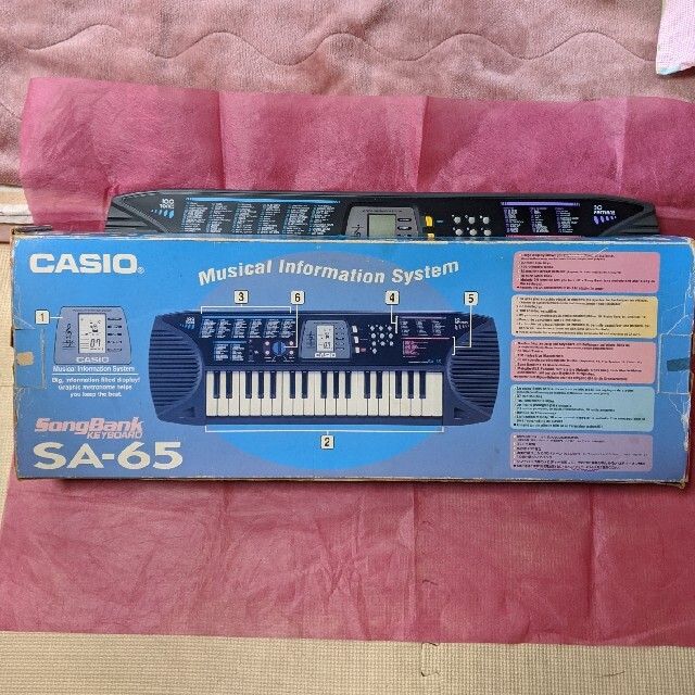 CASIO(カシオ)の🏕屋外活動に🎶CASIOの電池式キーボードSA-65 楽器の鍵盤楽器(キーボード/シンセサイザー)の商品写真