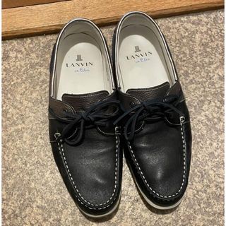 LANVIN en Bleu - ランバン デッキシューズ メンズの通販 by シェーン