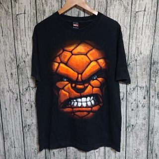 マーベル(MARVEL)のMARVELザシングビッグプリント古着TシャツLマーベルファンタスティックフォー(Tシャツ/カットソー(半袖/袖なし))