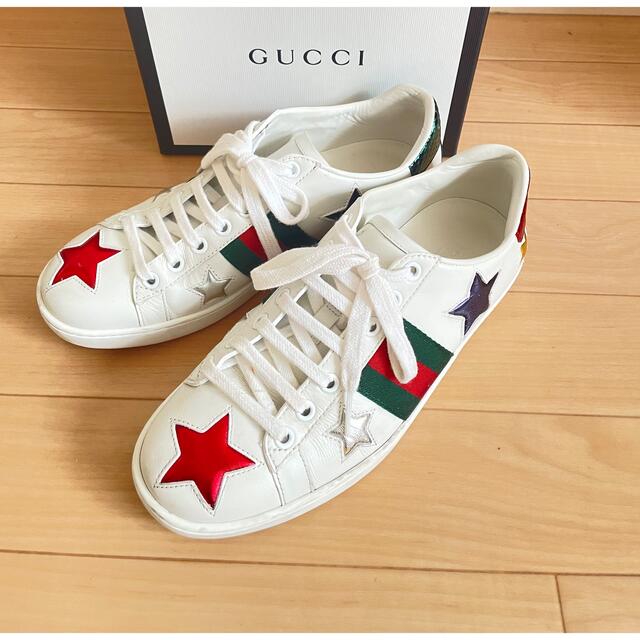 Gucci(グッチ)のグッチ スター スニーカー 23 GUCCI レディース 36 レディースの靴/シューズ(スニーカー)の商品写真