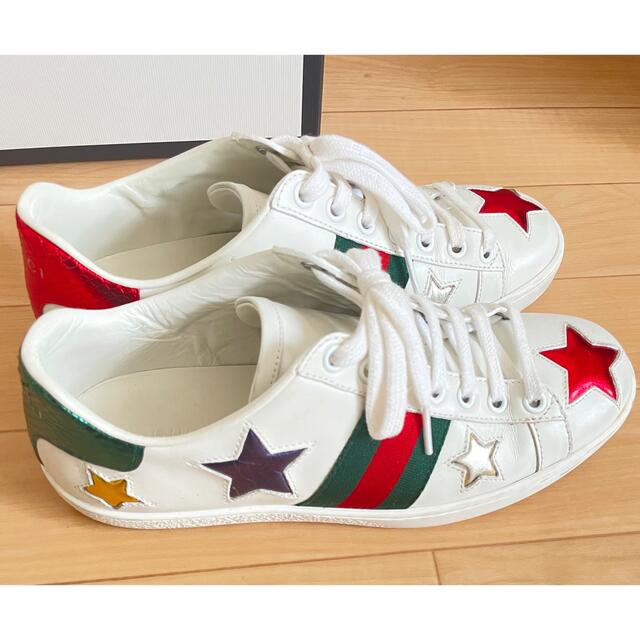 Gucci(グッチ)のグッチ スター スニーカー 23 GUCCI レディース 36 レディースの靴/シューズ(スニーカー)の商品写真