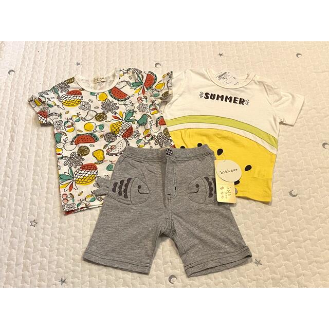 kid’s zoo(キッズズー)のkid's zoo 3点セット　90cm キッズ/ベビー/マタニティのキッズ服男の子用(90cm~)(Tシャツ/カットソー)の商品写真