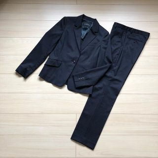 ユナイテッドアローズグリーンレーベルリラクシング(UNITED ARROWS green label relaxing)の極美品　グリーンレーベルリラクジング　スーツ　セットアップ　38 紺　ストライプ(スーツ)