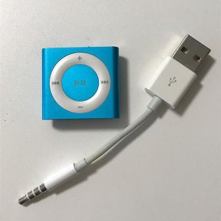 アップル(Apple)のiPod shuffle第４世代　☆Apple☆ ブルー(ポータブルプレーヤー)