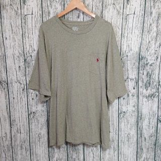 ポロラルフローレン(POLO RALPH LAUREN)のビックサイズRALPH LAUREN古着胸ポケットTシャツカーキラルフローレン(Tシャツ/カットソー(半袖/袖なし))