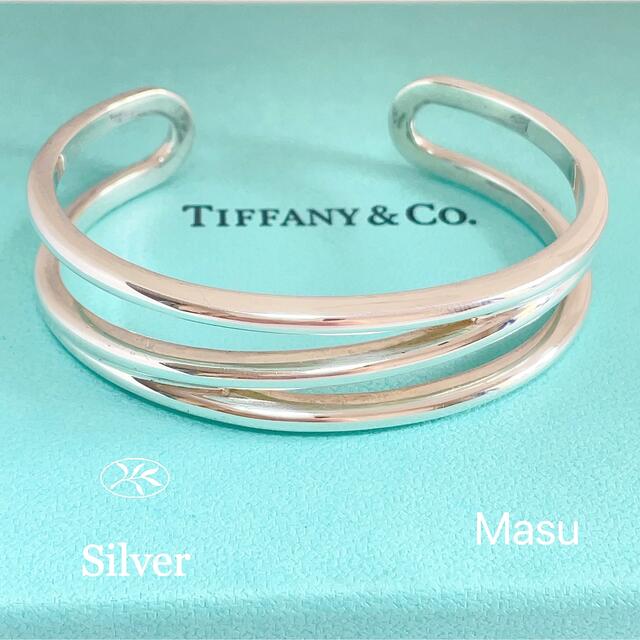 19700円 希少TIFFANYu0026Co. ティファニー ダイアゴナルバングル