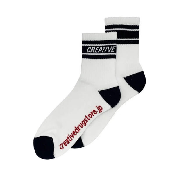 【値引不可】Creative Drug Store sox 靴下 WHITE