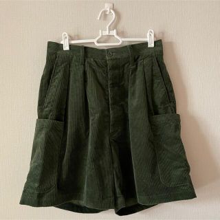 NEAT French Corduroy Cargo Shorts グリーン(ショートパンツ)