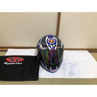 オージーケー(OGK)のOGKカブト　FFR-3jenos（青）フルフェイスヘルメットMサイズ(ヘルメット/シールド)